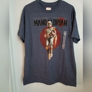 Starwars The Mandalorian Graphic T-Shirt Tee Shirt T Star Wars Mando Large